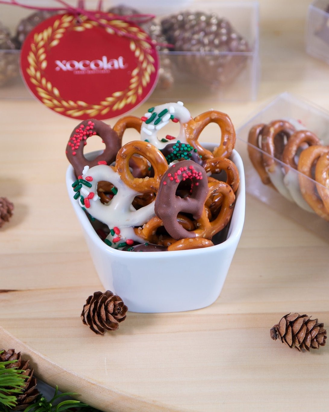 Pretzels con Chocolate