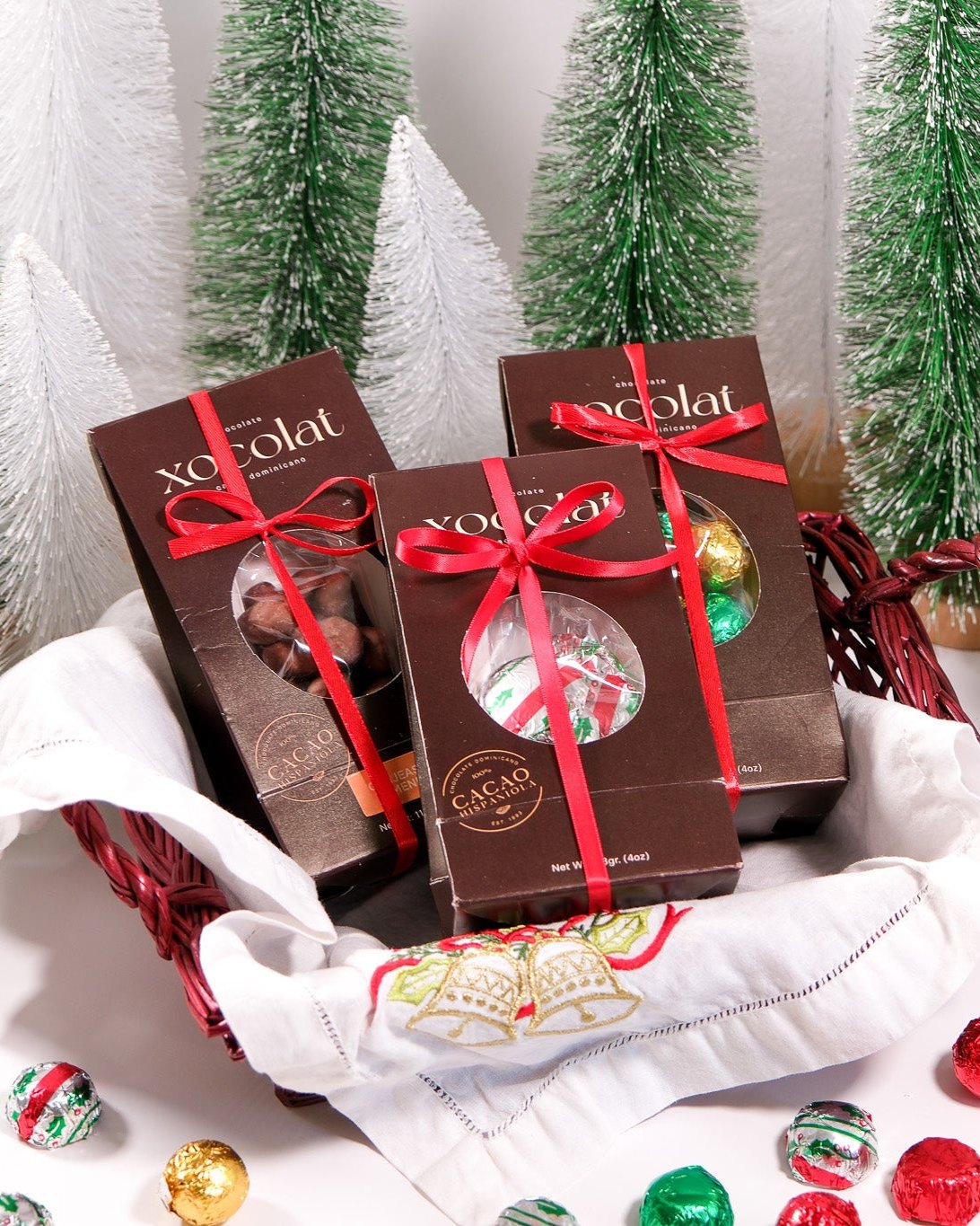 Cajita con Chocolates Navideños Variados