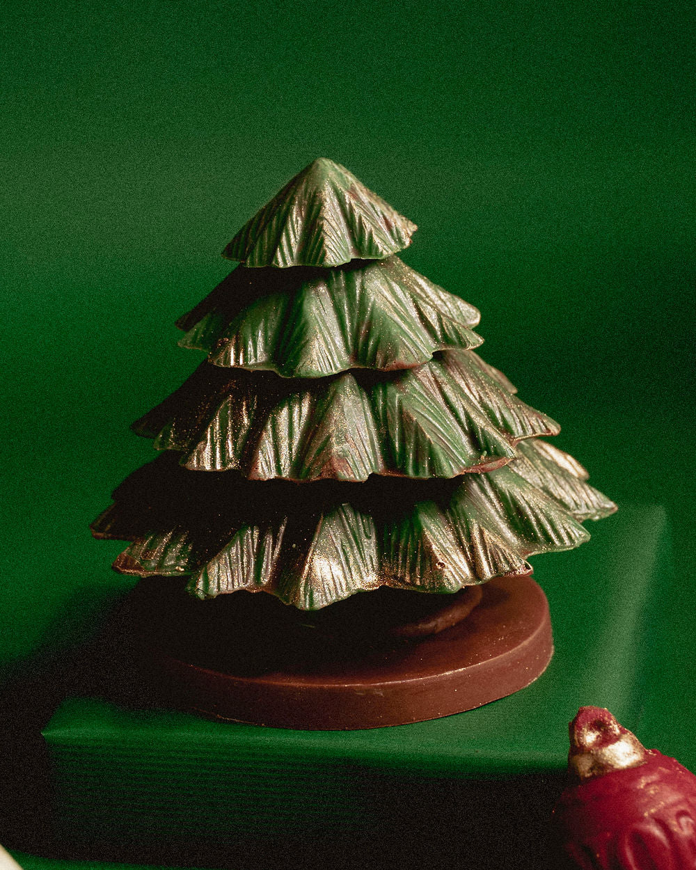 Arbolito verde de chocolate